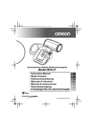 Omron mit elite hem-7300-we7 user manual download